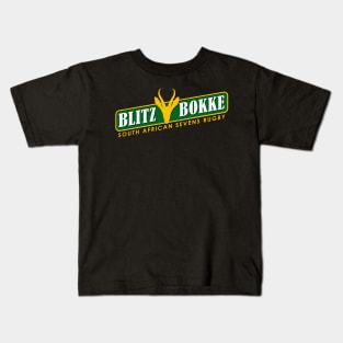 South African Sevens Rugby Blitzbokke Springbok Kids T-Shirt